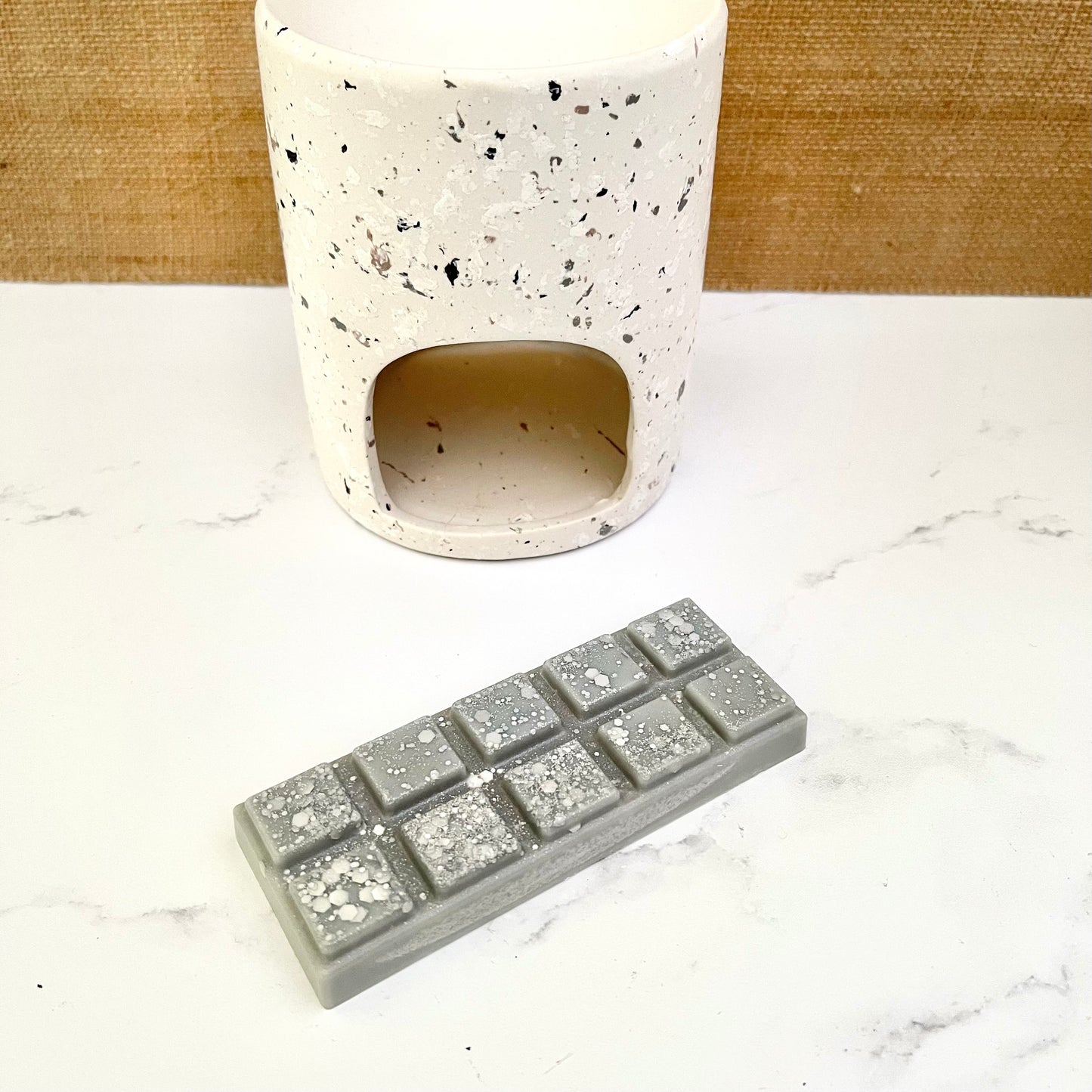 White Terrazzo Wax Burner